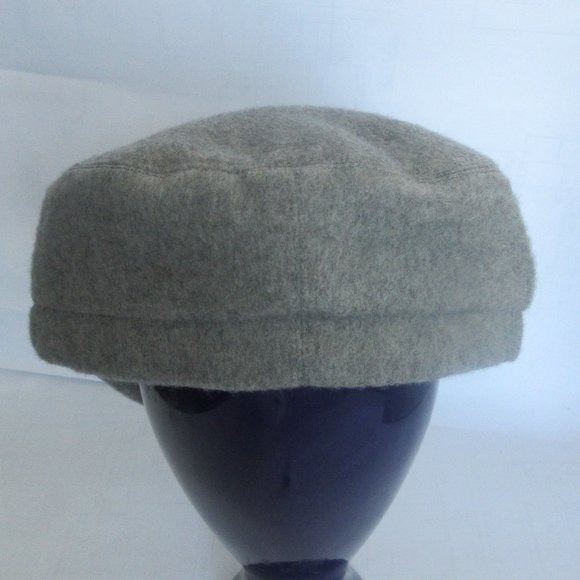 Eugenia Kim cashmere felt cap. Grey. Slips on. 100% Cashmere. Made in USA - Picture 7 of 12